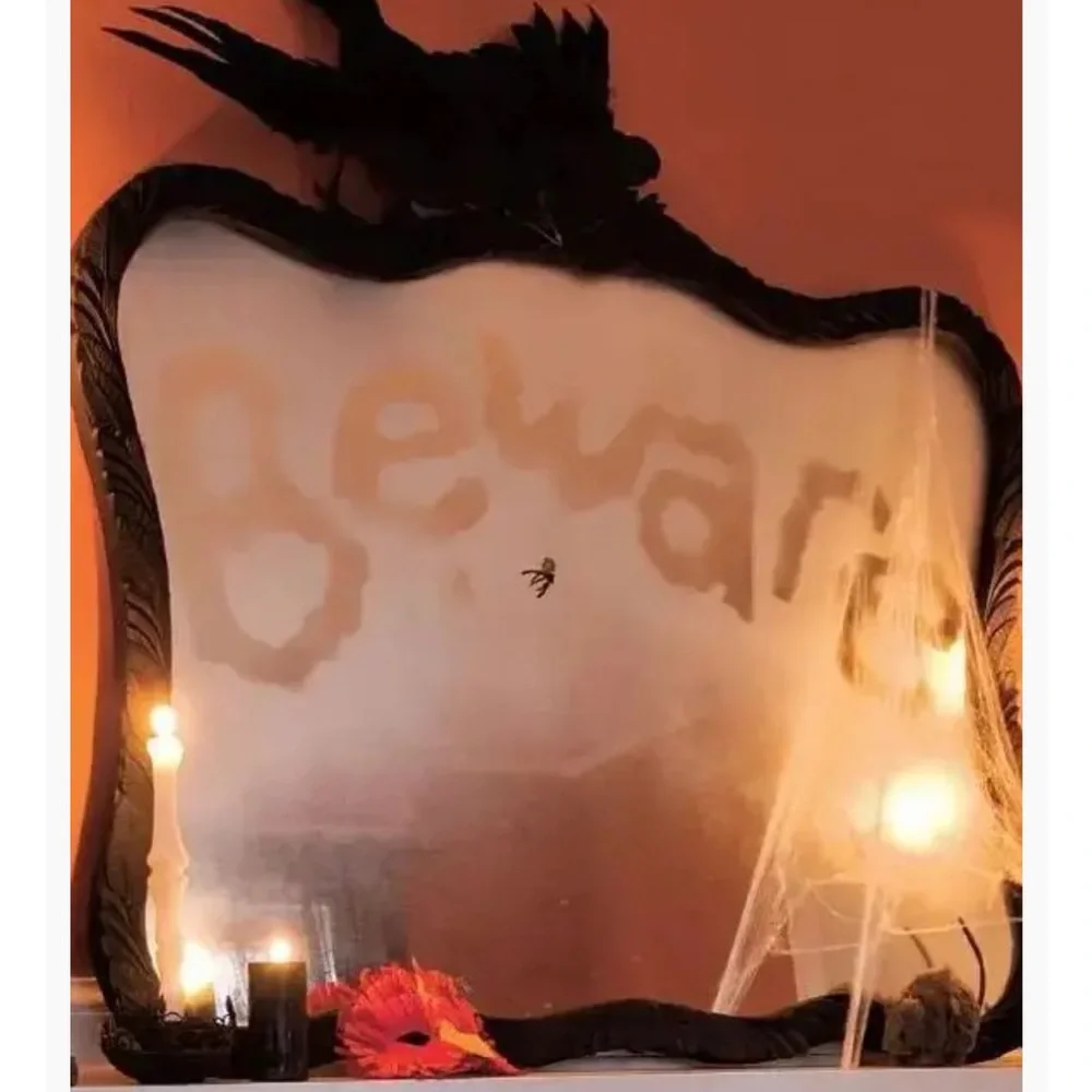 EUC Set of 3 mirrors perfect for Halloween decorating or to use all year 10” x9”